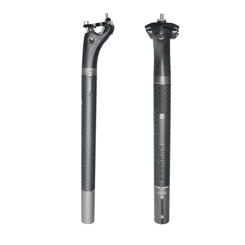 TOSEEK Carbon Fiber Seatpost 27.2/30.8/31.6mm Bicycle Seat Post Tube Offset 20m