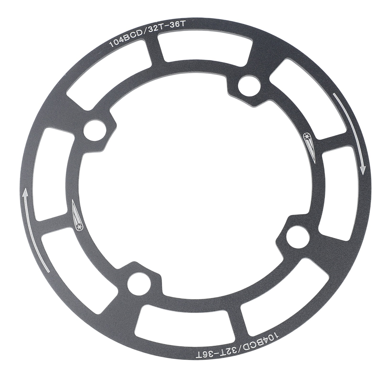 Lightweight Aluminum Chainring Protector 104BCD for Mountain Bike 158mm Size