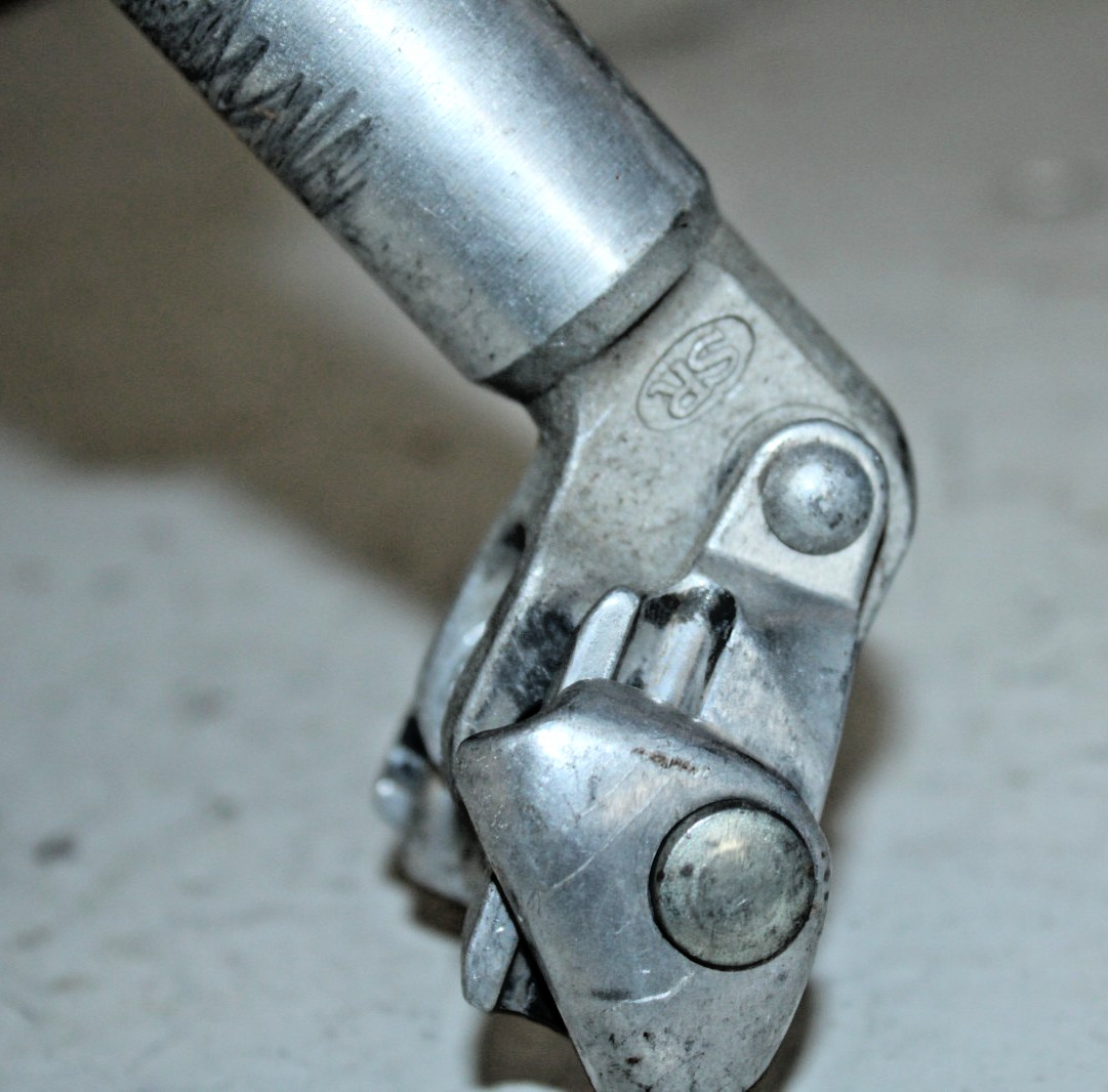 SR Custom Seatpost Seat Tube 200/27.2mm 30mm Offset Silver Adjustable Lean VTG ~
