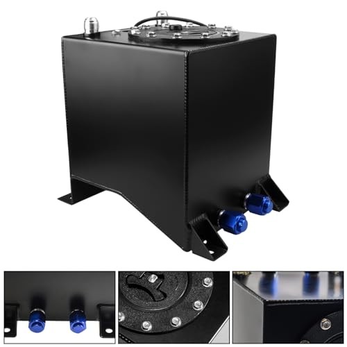 2.5 Gallon Fuel Cell 10L Universal Gas Tank with Level 2.5 gallon Black