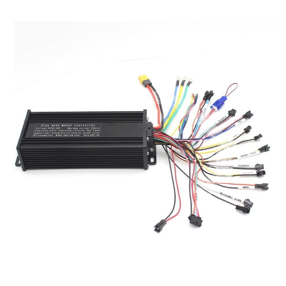 36V 48V 52V 35A 1000W 3-Mode Sine Wave Ebike Controller SW900/EN06/UKC1 Display