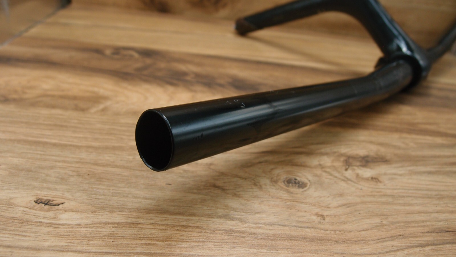 1991 MTB steel CRMO alloy flat handlebar Hi-Ten by nL + quill stem nL 22.2 mm