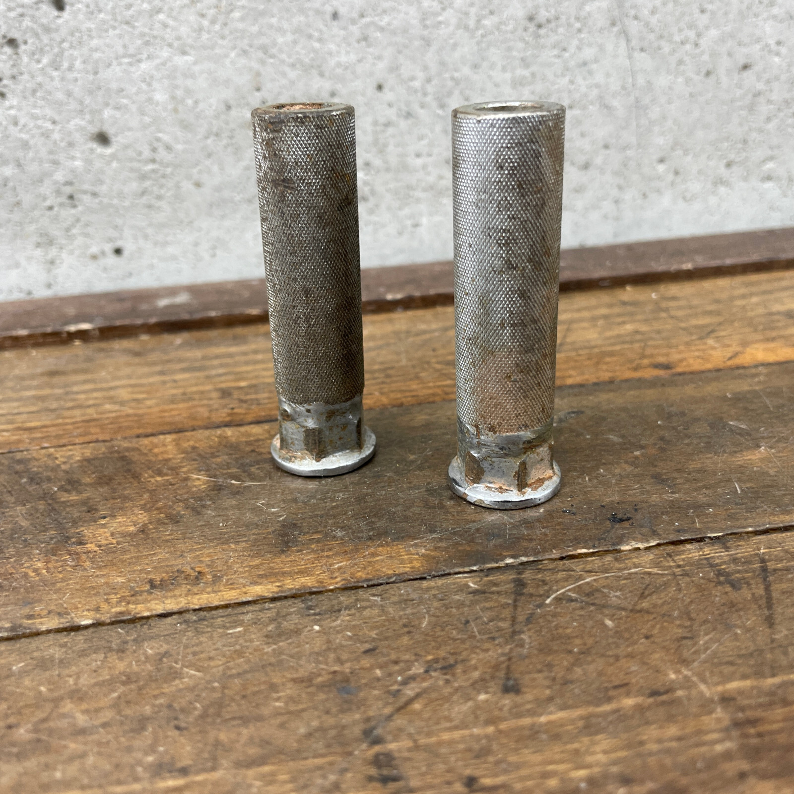 Old School BMX Axle Extenders Freestyle OG 80s 90s Shorty Patina Threaded