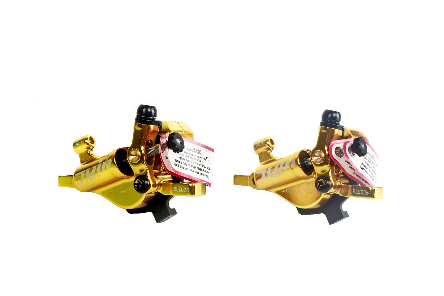 Juin Tech R1 Road Cyclocross Gravel Biking Hydraulic Disc Brake Set Gold