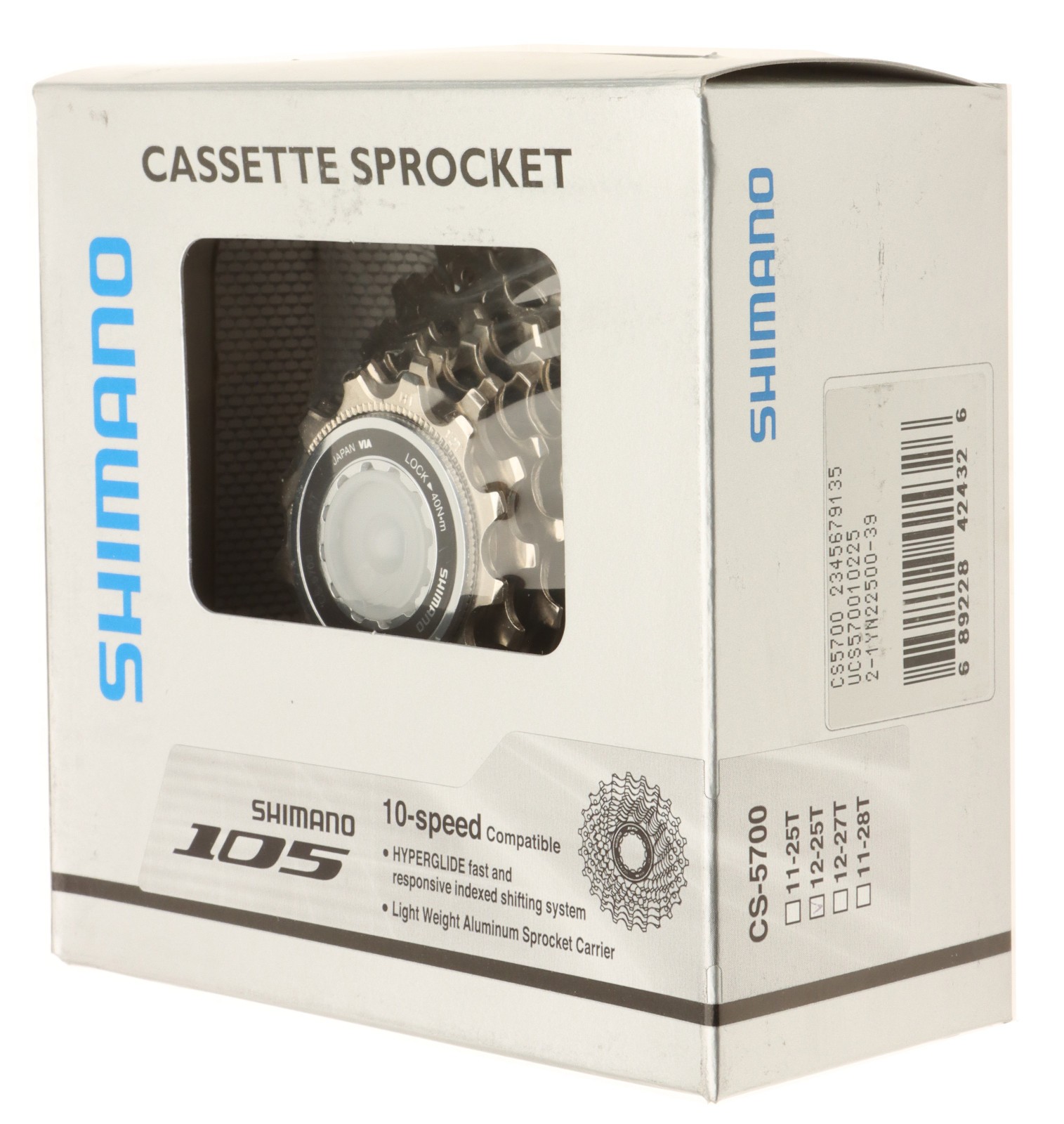 Shimano 105 CS-5700 Cassette 12-25T 10 Speed NOS New
