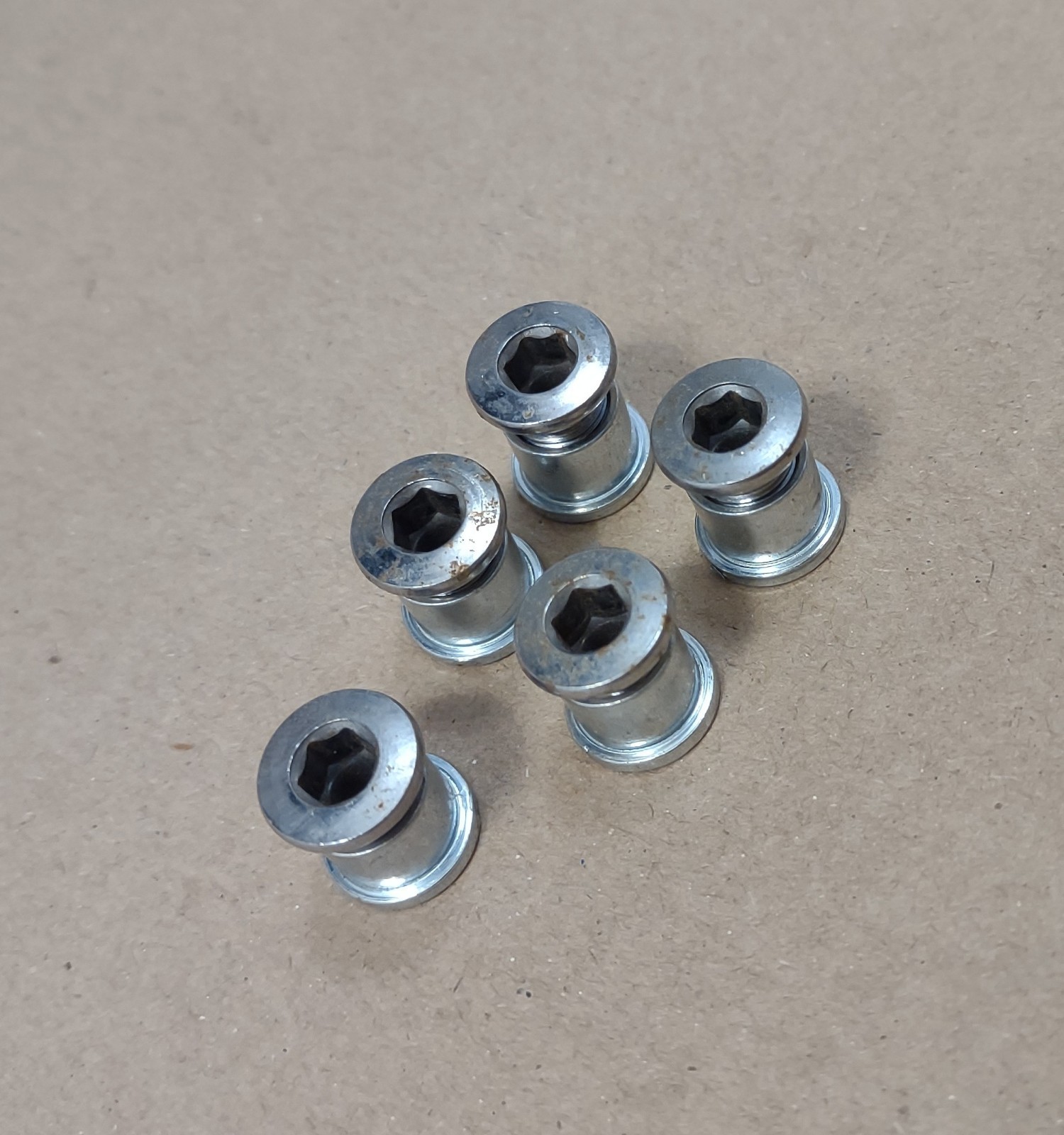 Vintage Bike Chain Ring Bolt Set