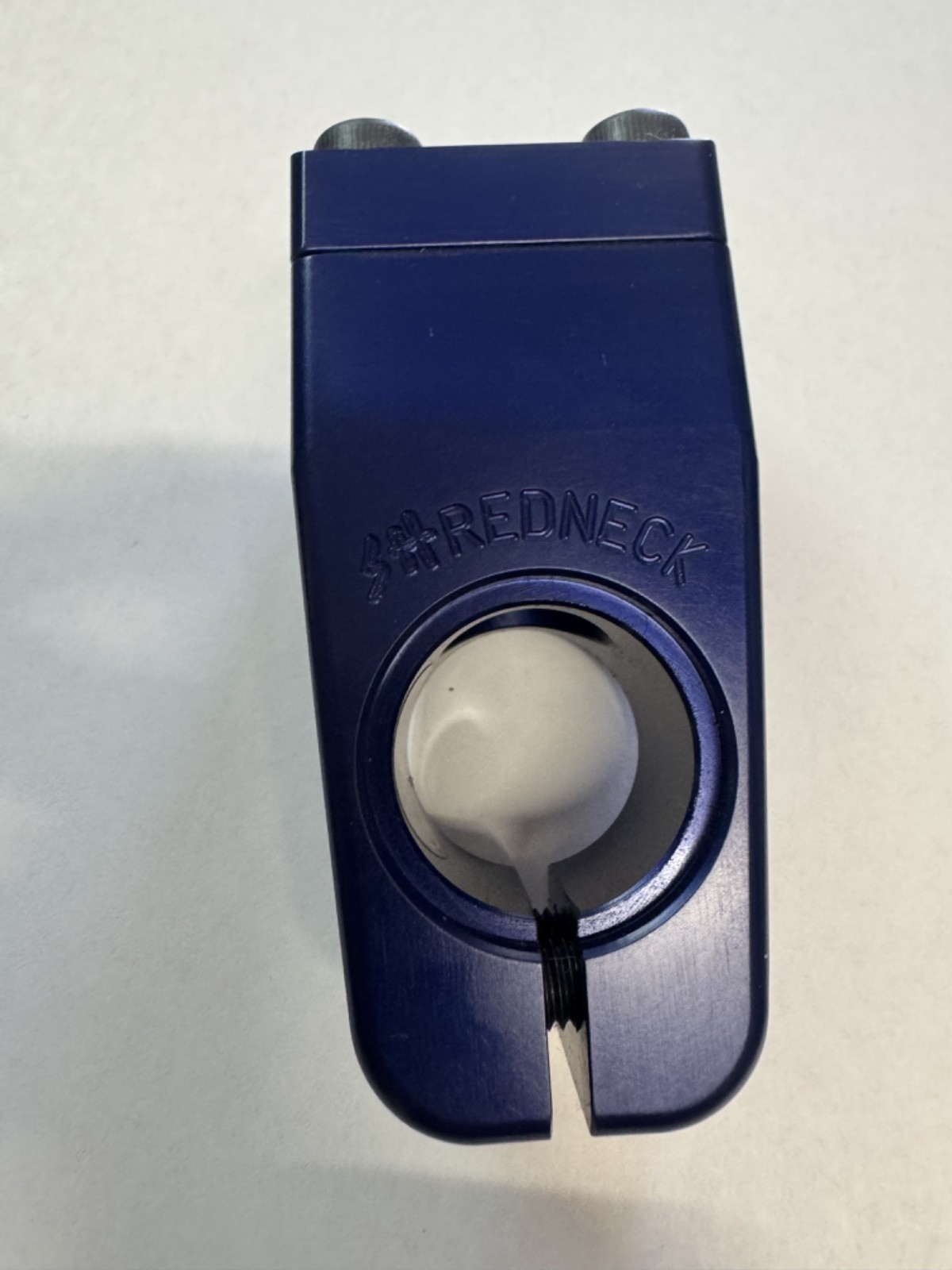 S&M BMX SHREDNECK BLUE GROOVE STEM 50 MM 50MM FRONT LOAD REDNECK 1 1/8