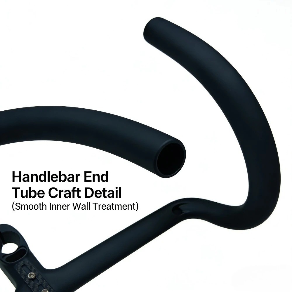 Integrated Carbon Handlebar for Road Bicycles with Full Internal Cable Routing