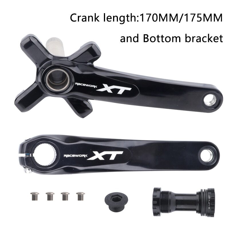 170/175mm 104BCD Crank Arms Mountain Bike Crankset Chainring 32/34/36/38/42/42T