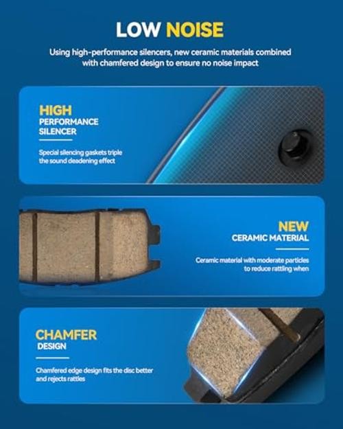 Ceramic Front Brake Pads For Hyundai Santa Fe Sport 2017 Kia Sorento 2016-2020