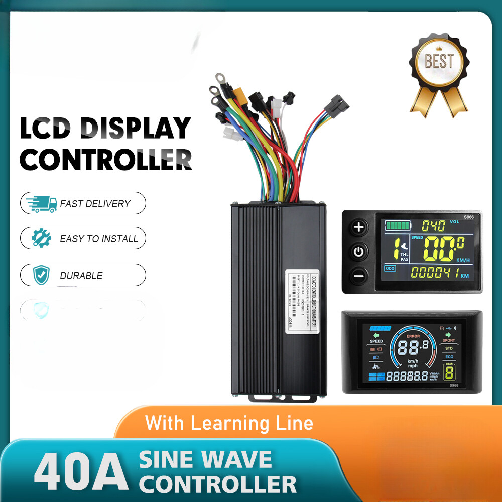 Electric Bike 36V/48V 40A Three-Mode Sine Wave Controller with LCD Display