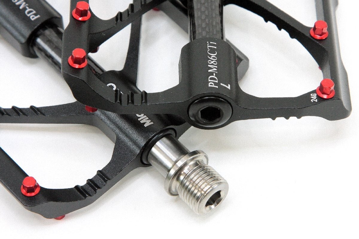 MicrOHERO Titanium Flat Pedals Ultra Light 220g MTB BMX Cross Bike Sealed