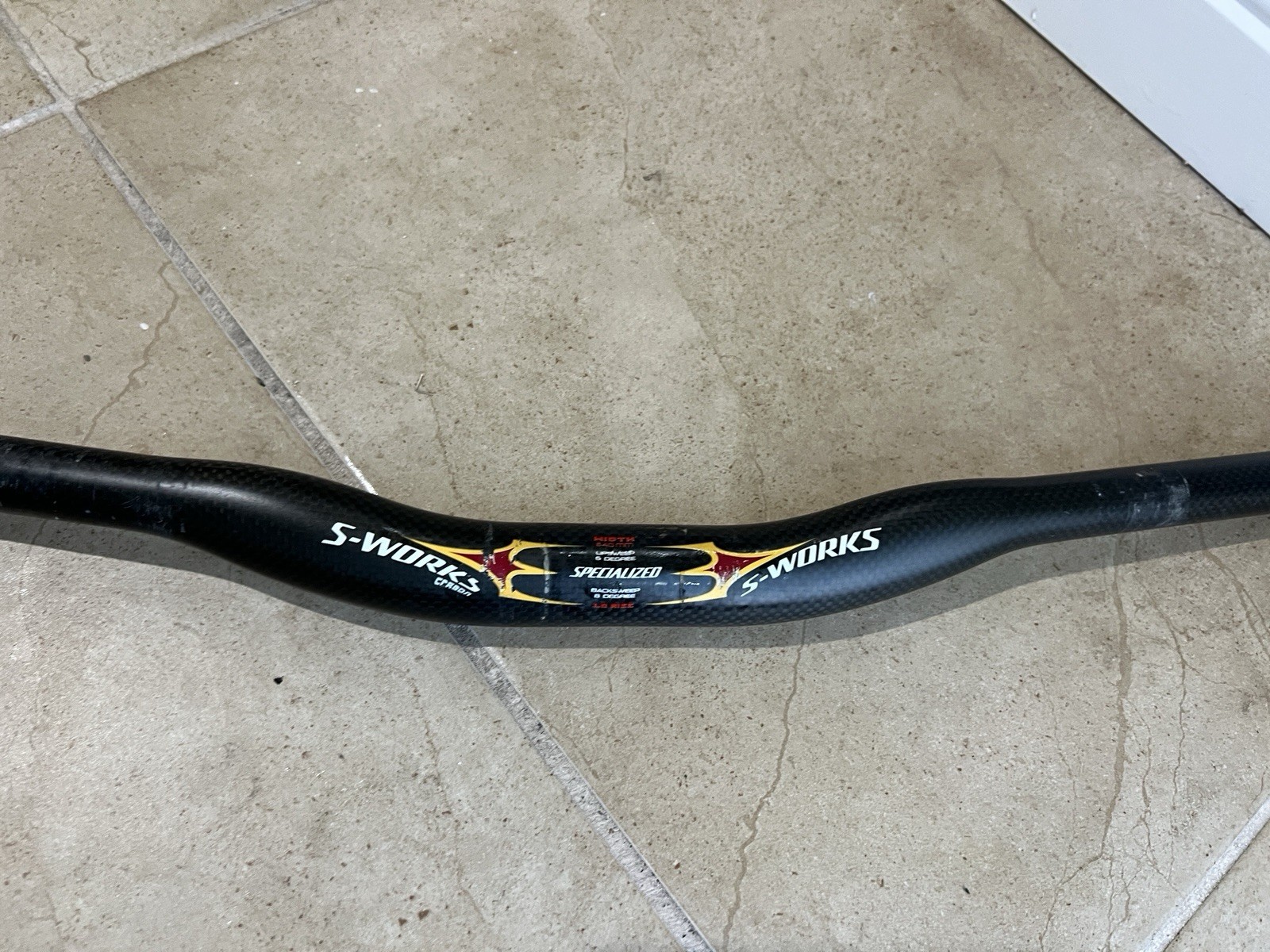 Specialized S-Works Carbon Lo Rise Handlebar 640mm wide 31.8mm clamp MTB