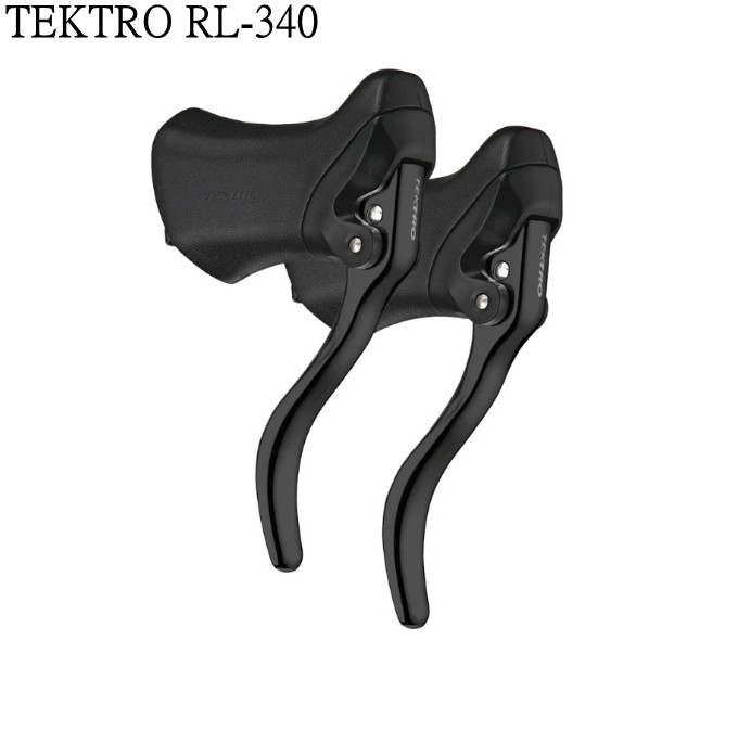 TEKTRO RL340 Aero Lever , Road Bike Brake Levers (All Black)