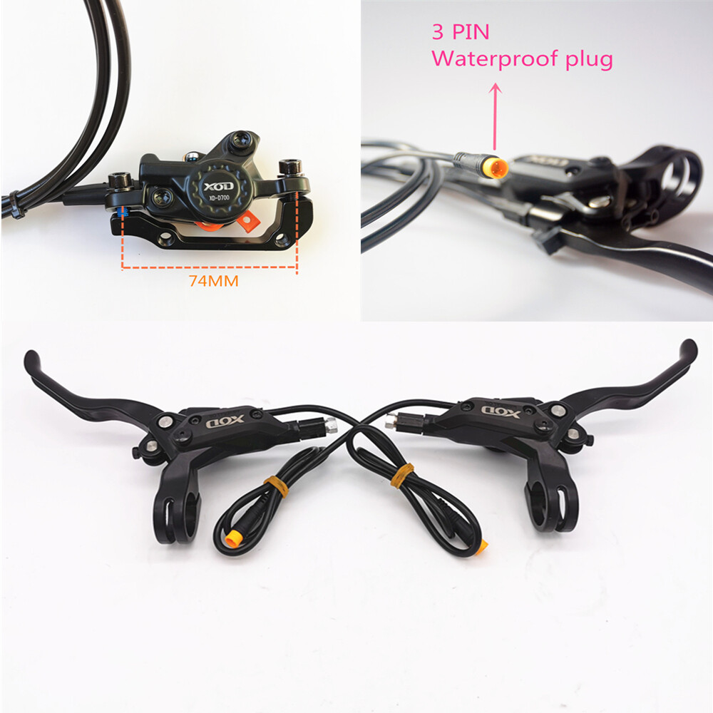 XOD E-Bike Brake Hydraulic Disc Cut Off Power Brake 2 Pin 3 Pin SM Plug