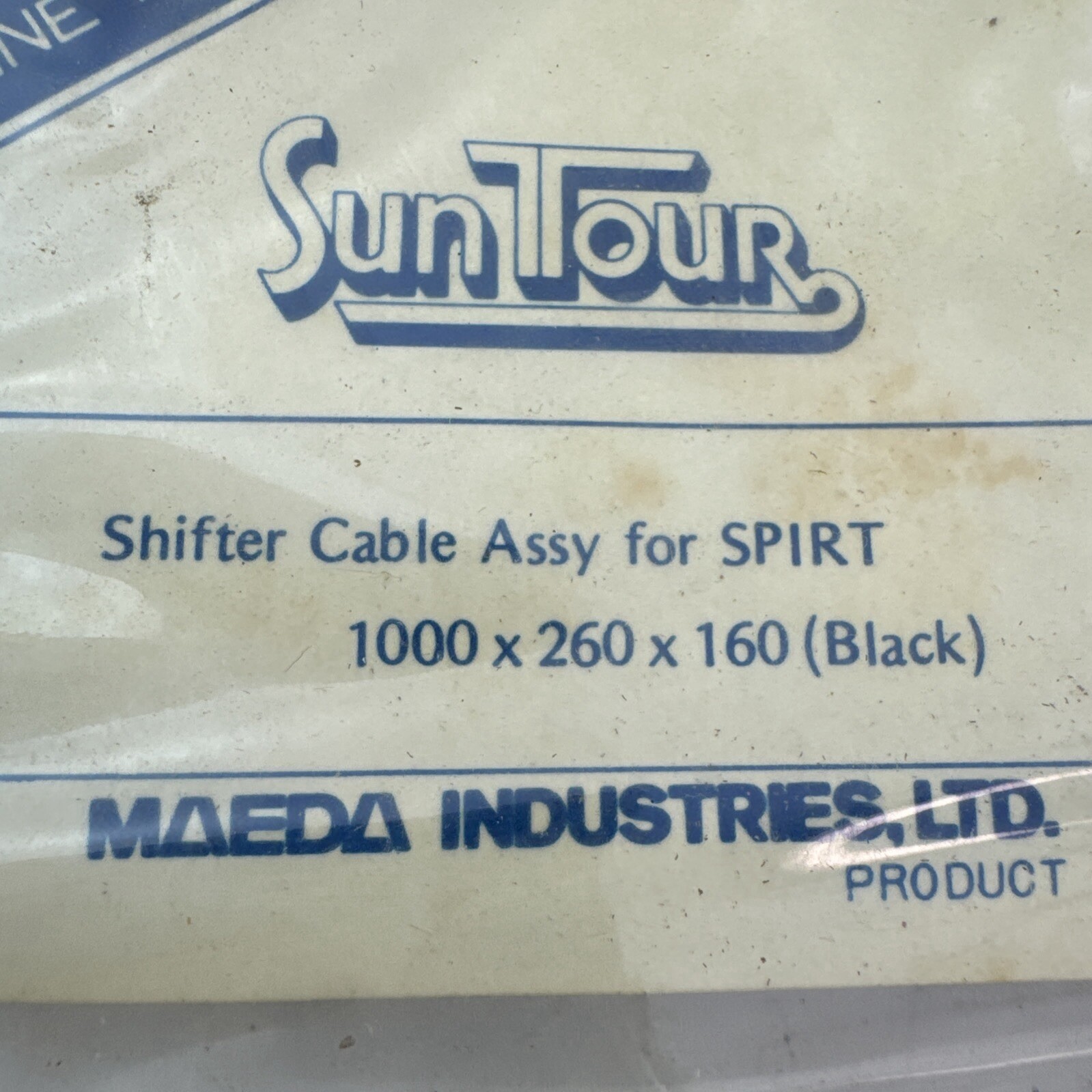 Vintage Suntour Shifter Cable For SPIRT NOS Black 1000 x 260 x 160 Bike S01