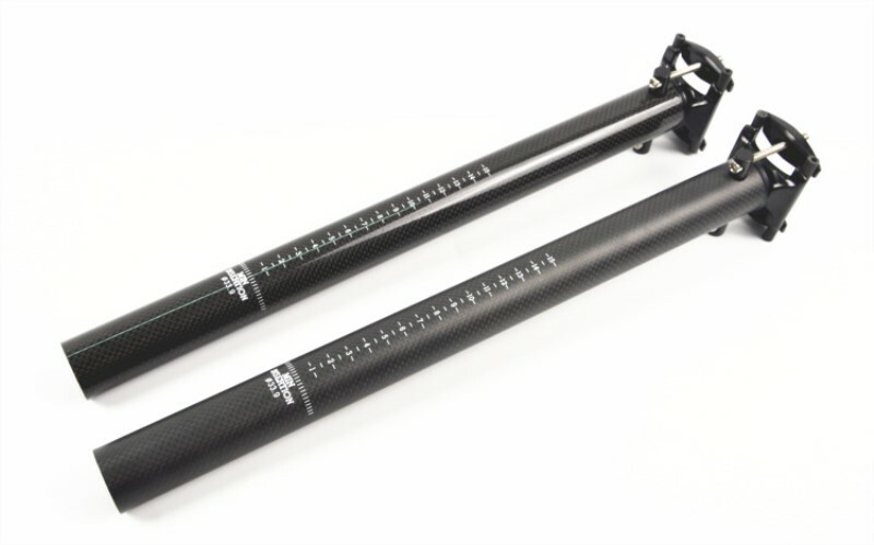 3K Carbon Fiber Bicycle Seatpost MTB Road Bike Saddle Seat Posts 33.9/34.9*400mm