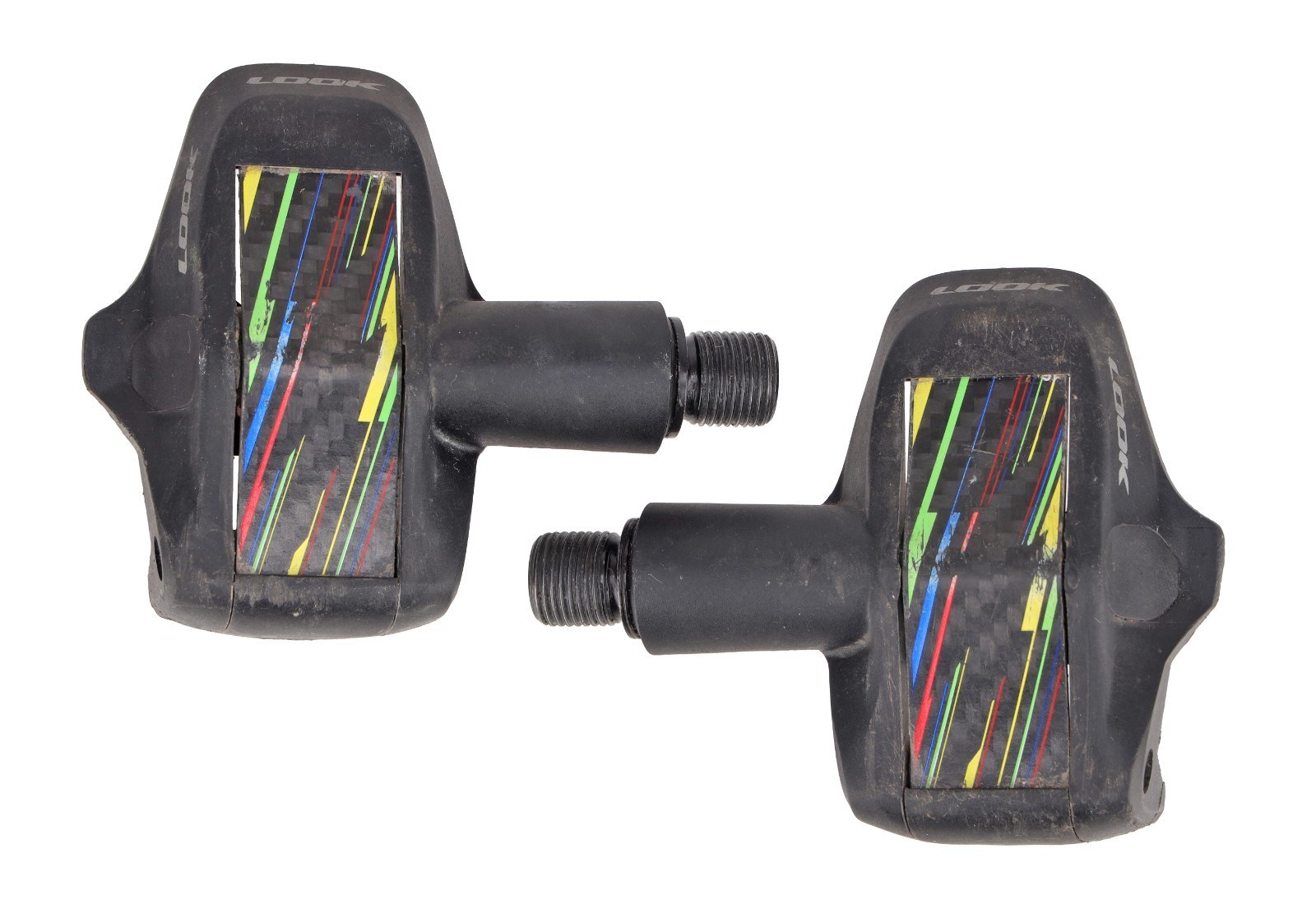 Look KEO Blade Carbon Clipless Road Pedals 2019 World Champion 3-Bolt w/ Cleats
