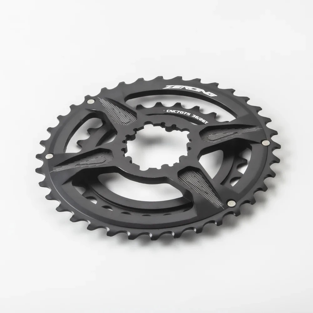 MTB Bicycle Crankset Chainwheel 36-26T 38-28T Round Double Chainring for SRAM