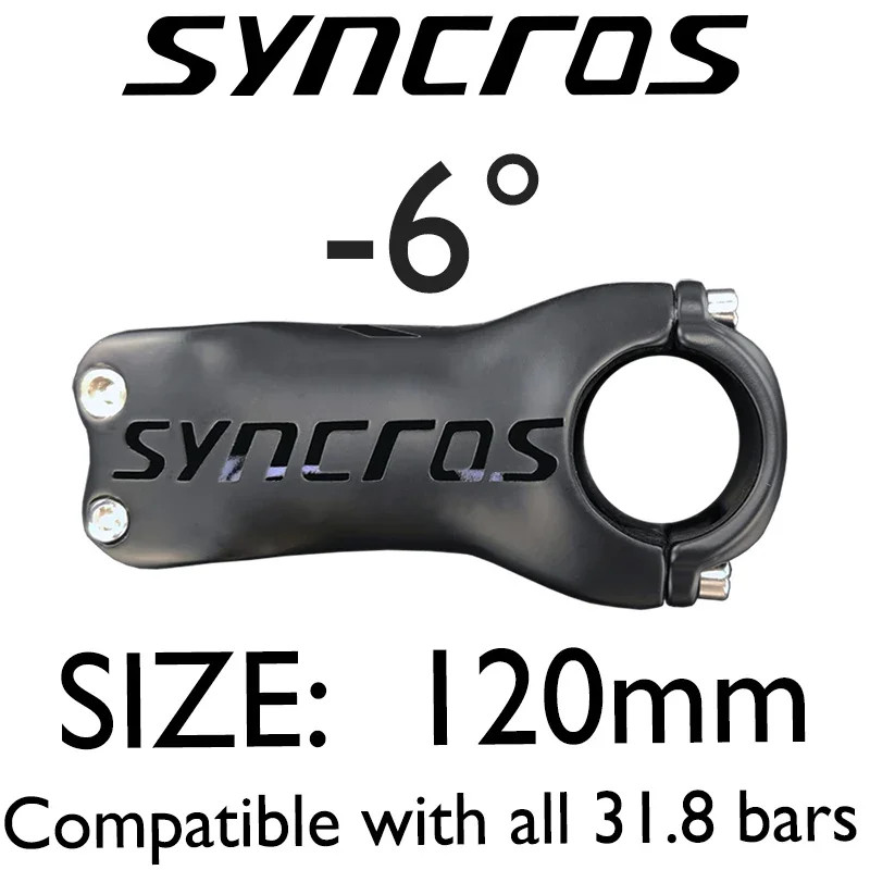MTB Mountain/Road Bike Stem Angle 6/17 Degree 60-120mm Carbon Stem 28.6mm