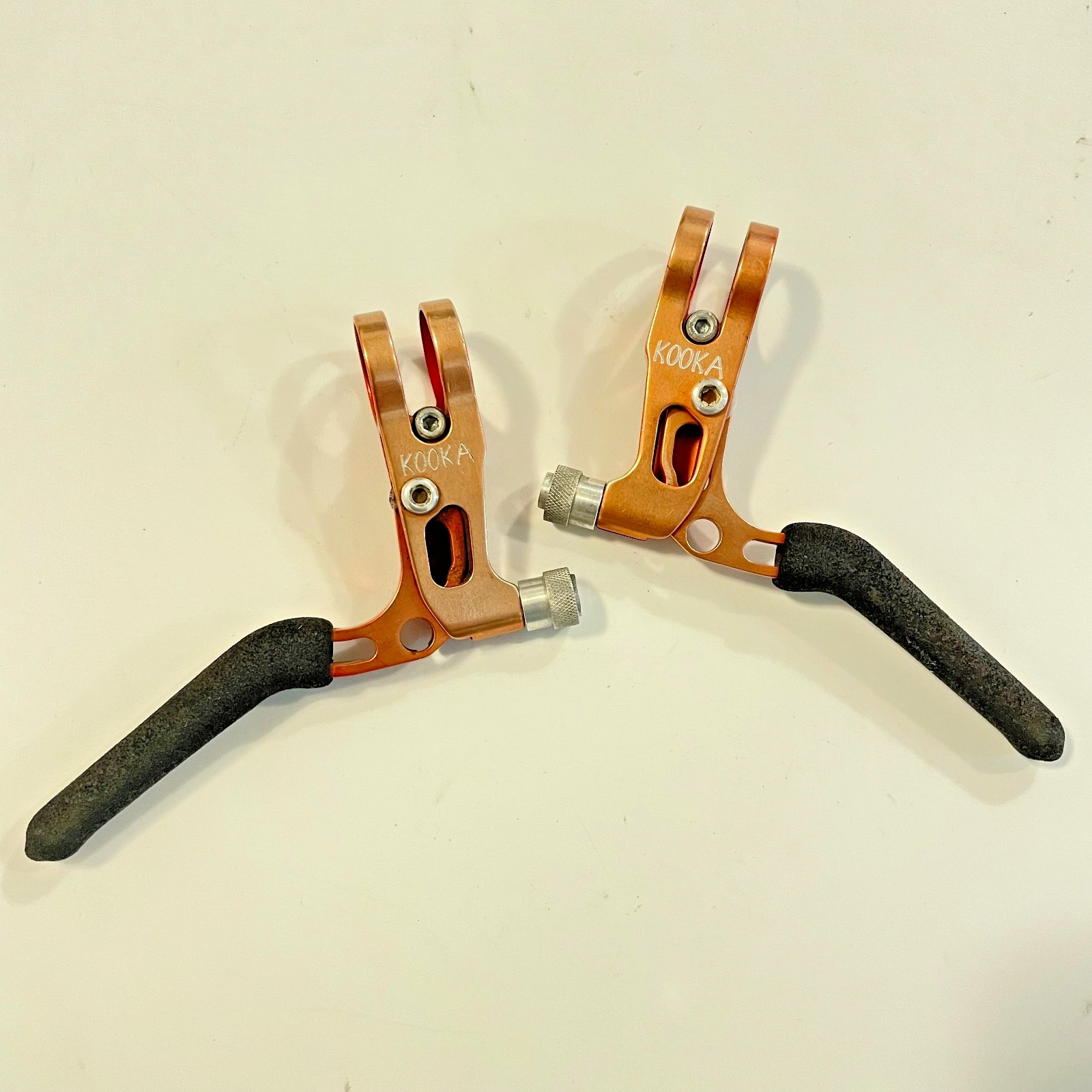 Kooka Components Kooka-Racha Brake Levers, Red Anodized – Vintage 90’s MTB