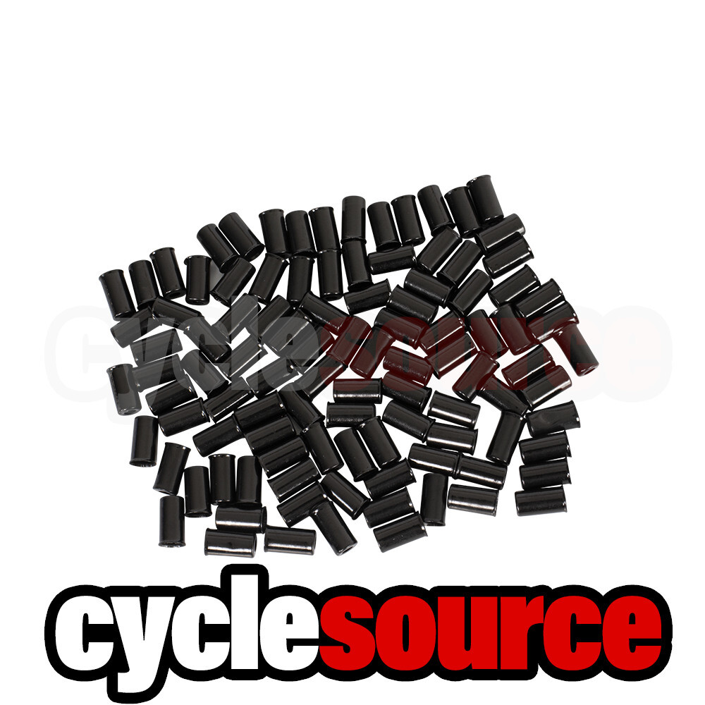 ENIX Bike Bicycle Brake Cable Housing Ferrule 5mm BLACK 100PC/PACK