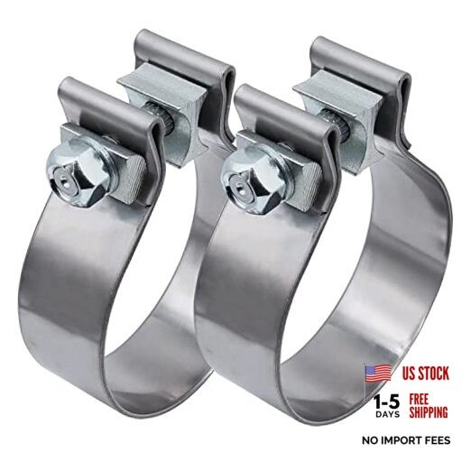 2.75 inch Exhaust Clamp Narrow Band Stainless Steel for Exhaust Pipe, 2.75″