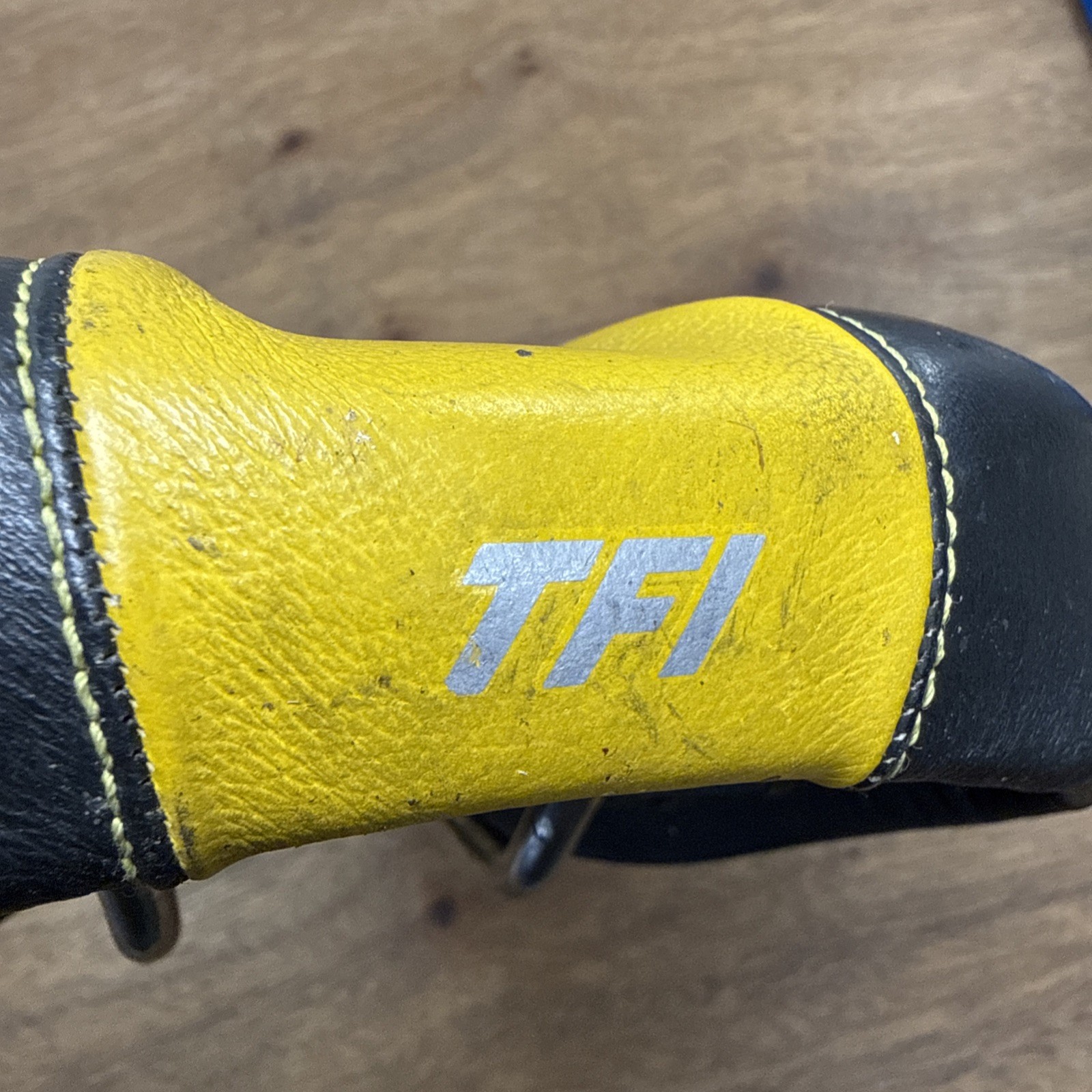 Selle Italia TFI Terry Liberator Ti-Race Bike Saddle Black Yellow Leather Cutout