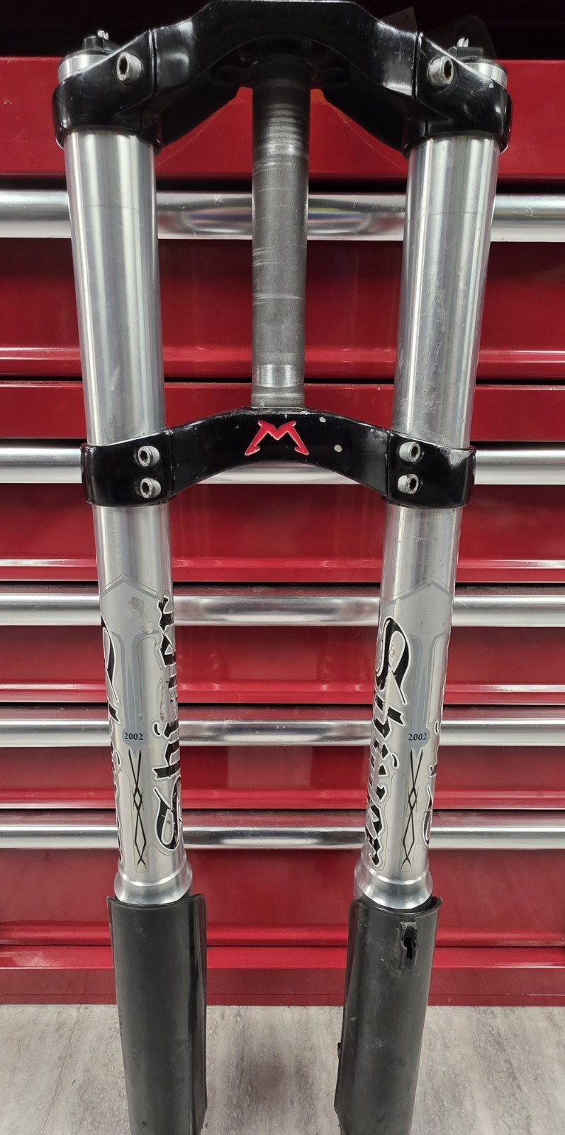 2002 Marzocchi Shiver DC Downhill DH Fork Vintage 26″ Wheel