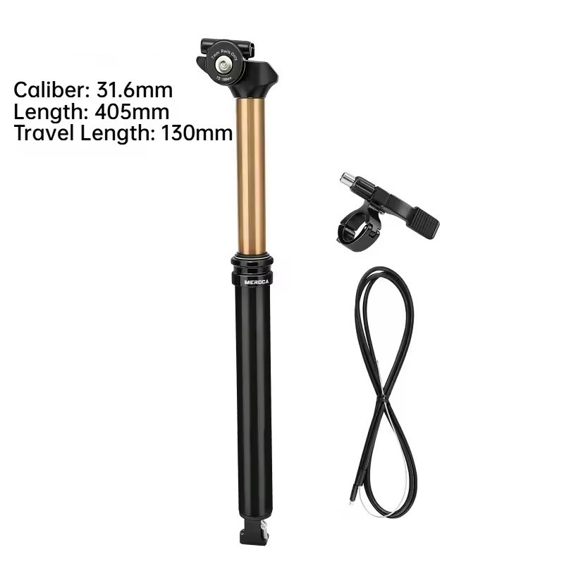 Bicycle Dropper Seatpost Internal Routing MTB Remote Control Hydraulic Lifting
