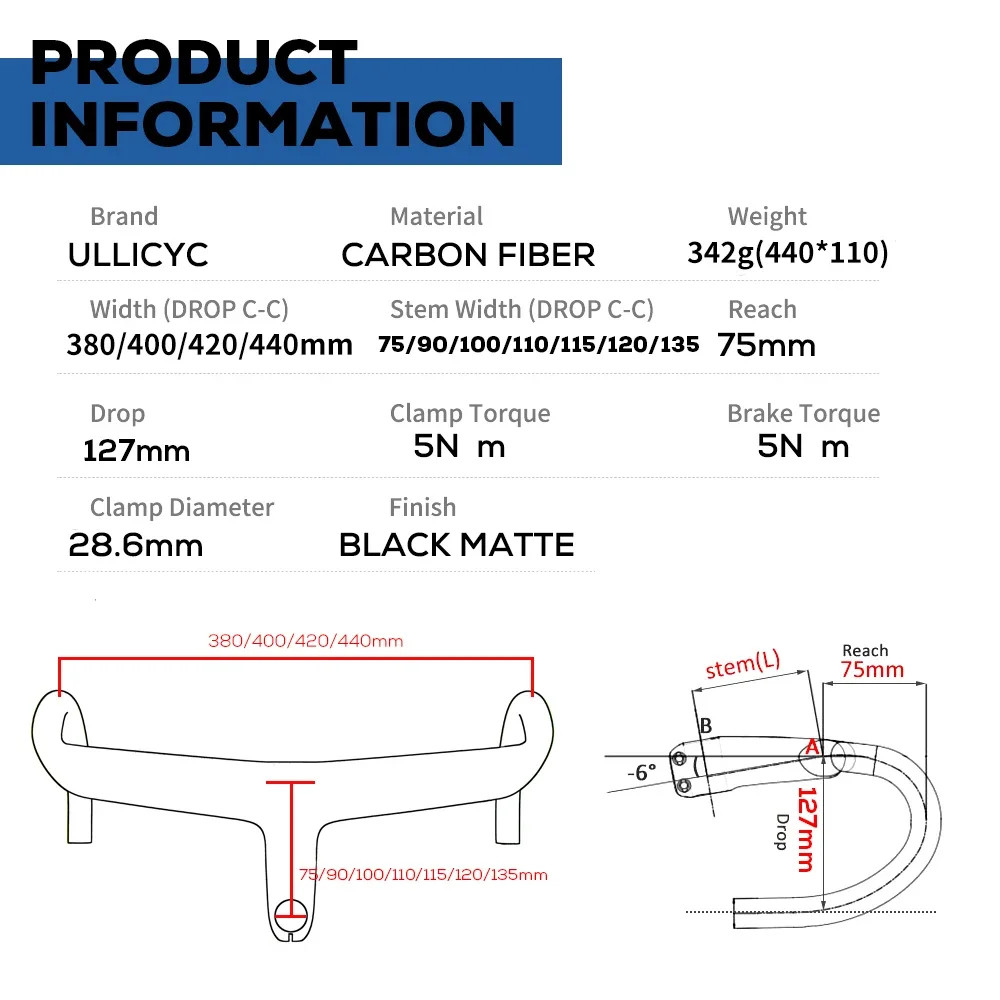 SL8/SL7/SL6 Internal Cable Routing Road Bike Carbon Integrated Drop Bar