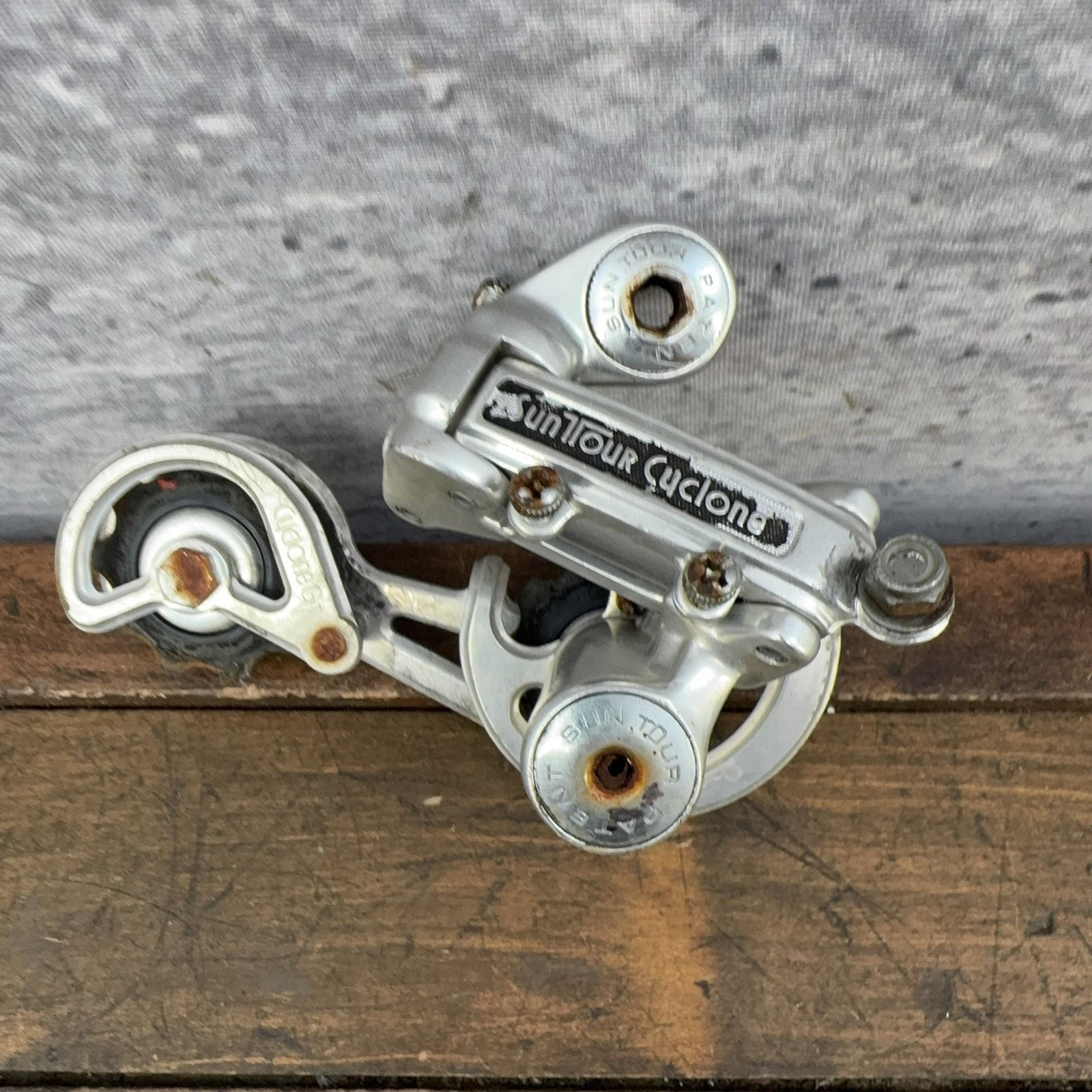 Vintage SunTour Cyclone Rear Derailleur Long Cage Parts Japan Road Bike 70s