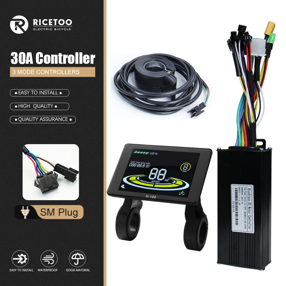 Ebike 3 Mode Controller Sine Wave Controlle 17A 26A 30A 40A with Display