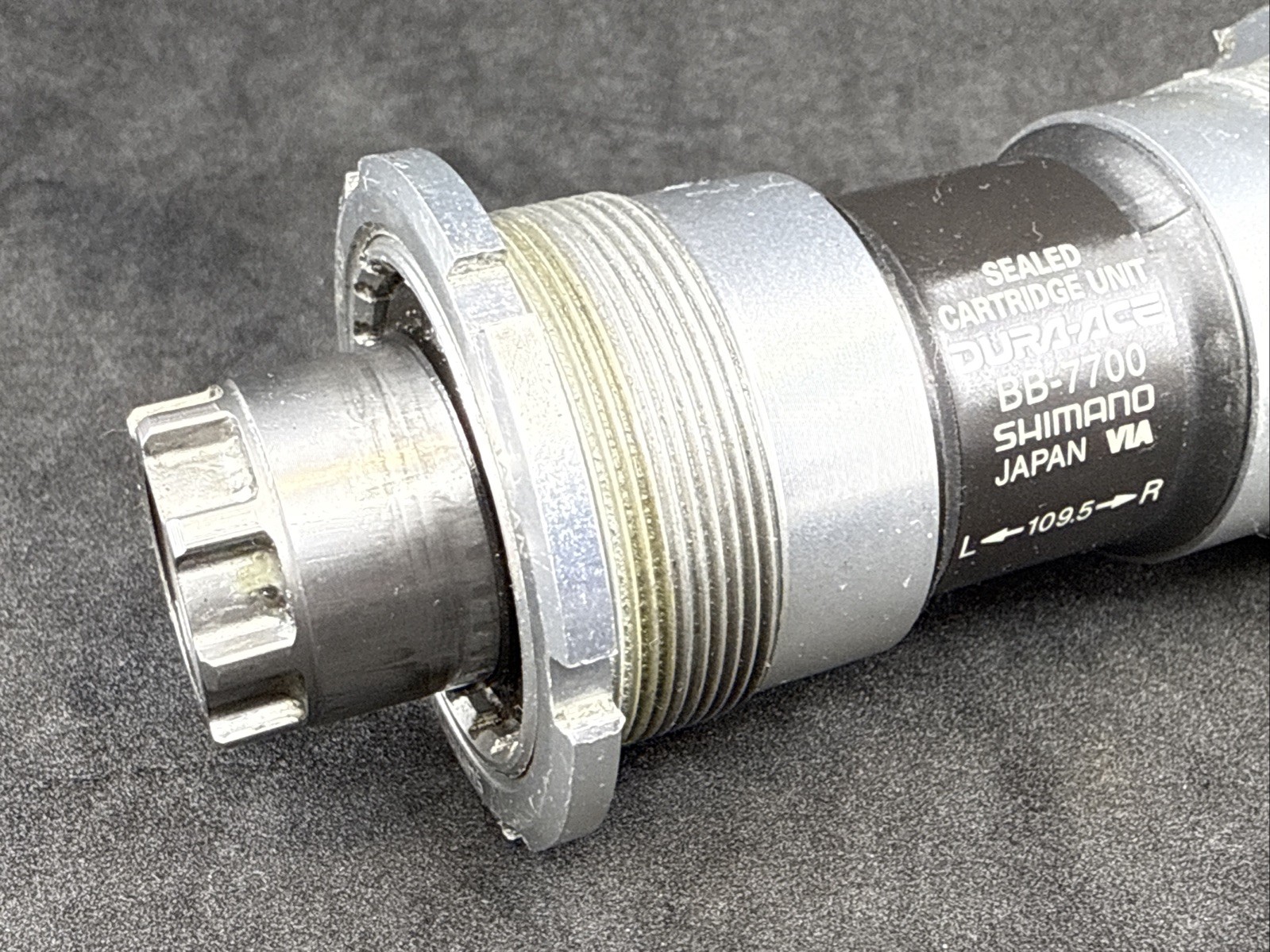 Shimano Dura-Ace BB-7700 109.5mm Spindle Double English BSA Bottom Bracket 9spd