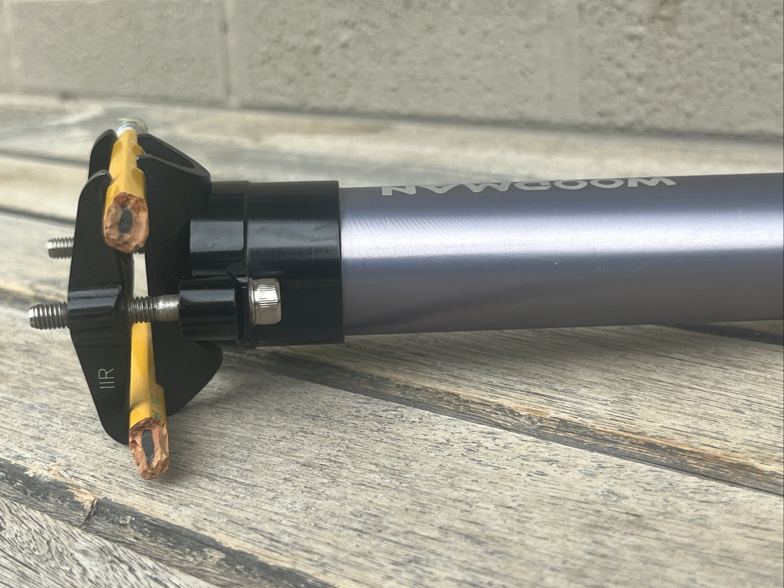 Vintage Woodman Components SL Plus Seatpost 30.9 x 390mm – Gray