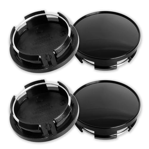 2.5Inch 63MM Wheel Center Caps for Dodge Outer 63MM , Inner 56MM Gloss Black