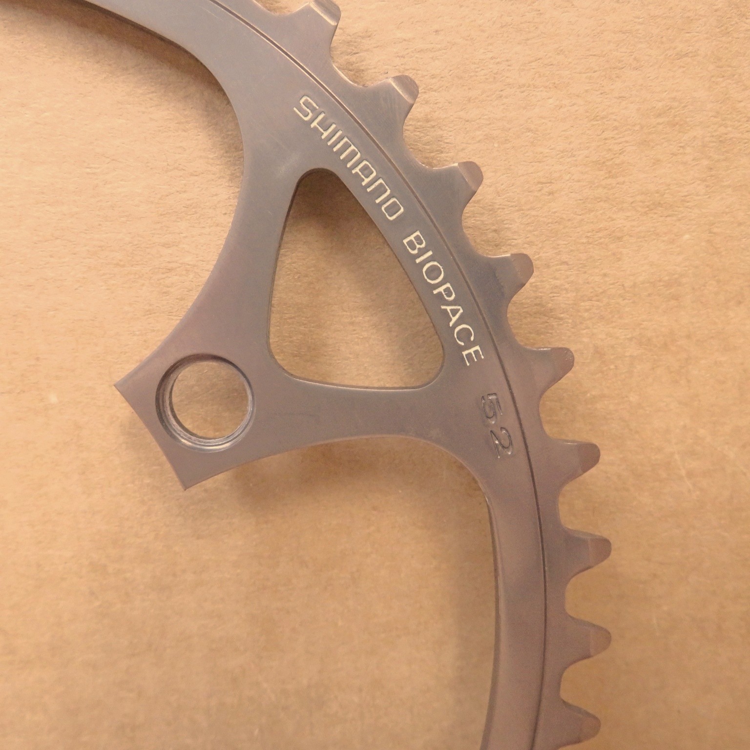 New-Old-Stock Shimano 600EX Biopace Chainring…52T w/130mm BCD