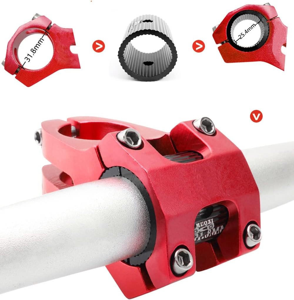1Pair Bike Handlebar Shim Bicycle Handlebar Stem Shim Handle Bar Adapter Reducer