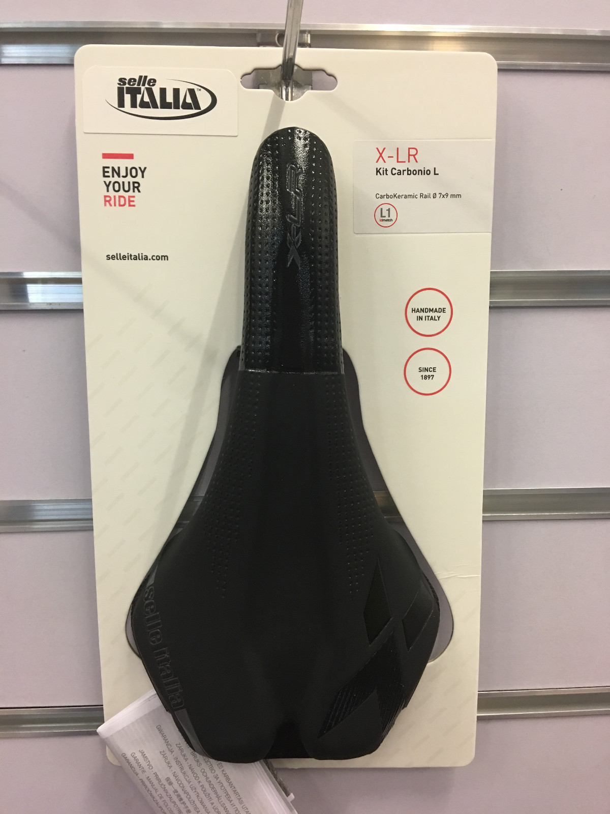 Selle Italia X-LR Kit Carbonio L1 145x266mm CarboKeramic Rail Saddle -Black