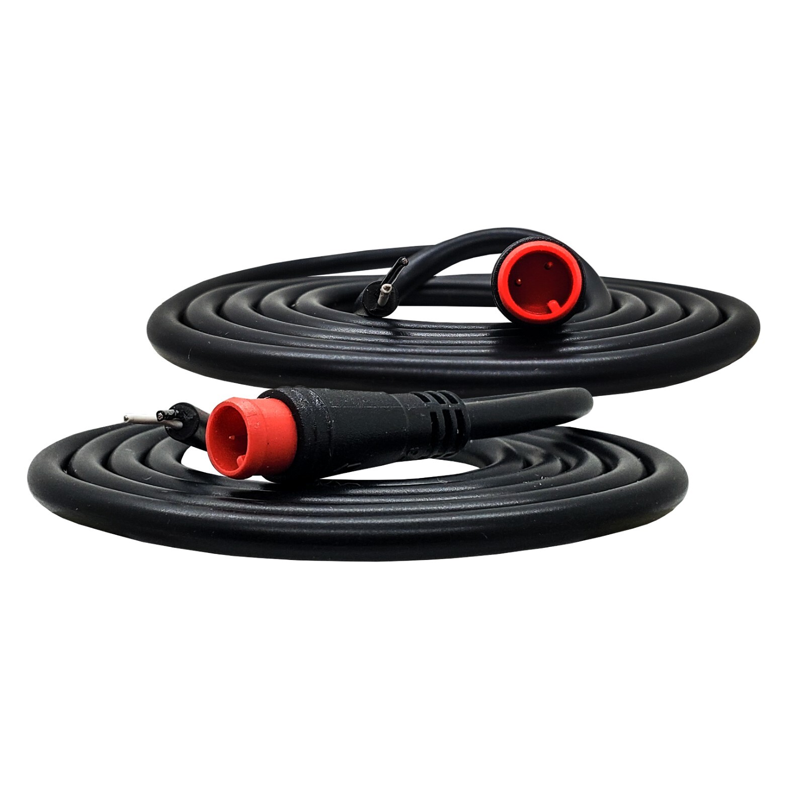 2X Julet Plug 2-Pin Male Connector Pigtail 3FT Wire for E-Bike LED Lights 60V