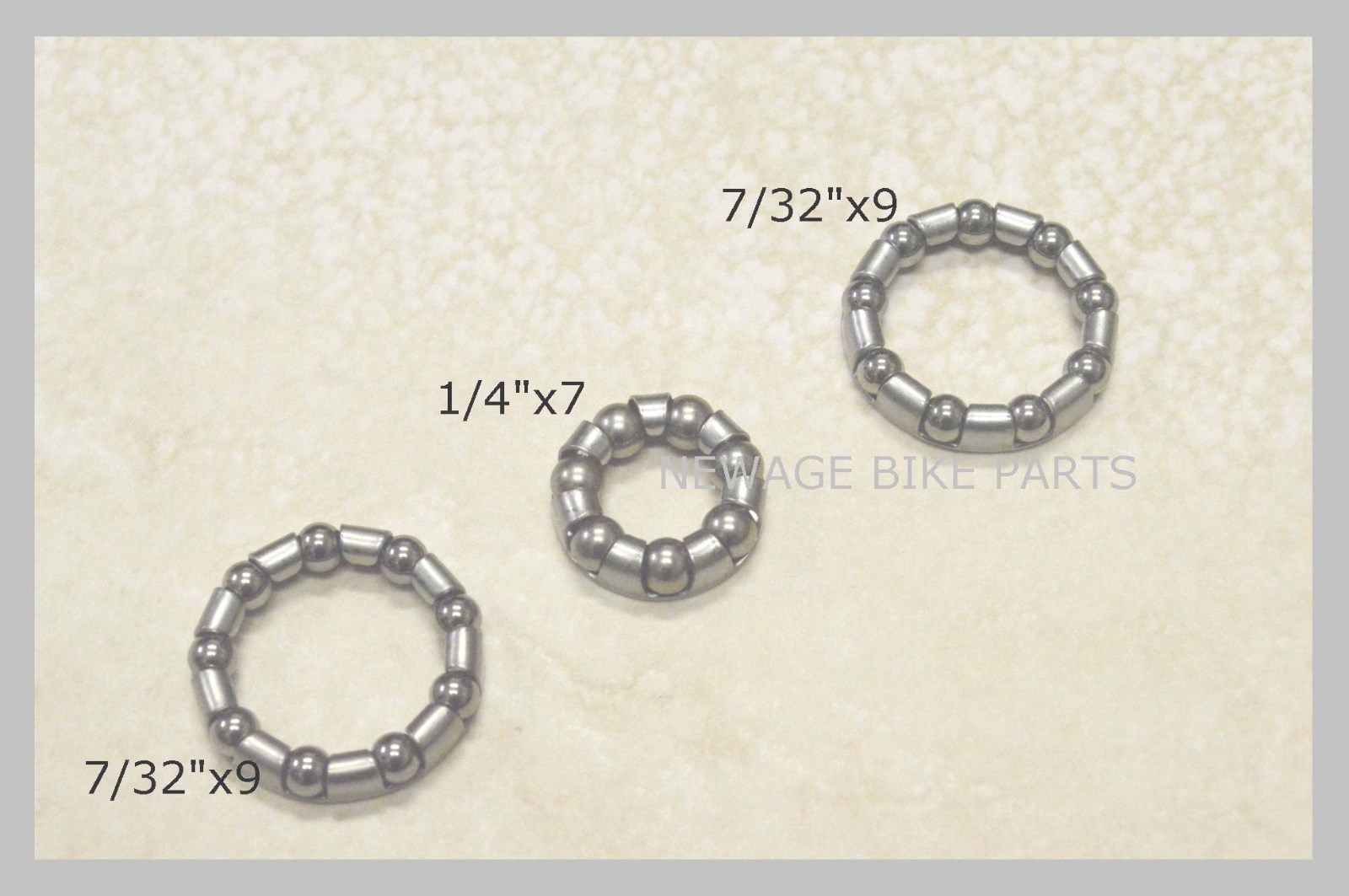 NEW Set (3 Pcs) Coaster Brake Rear Hub Bearings Bicycle Bike