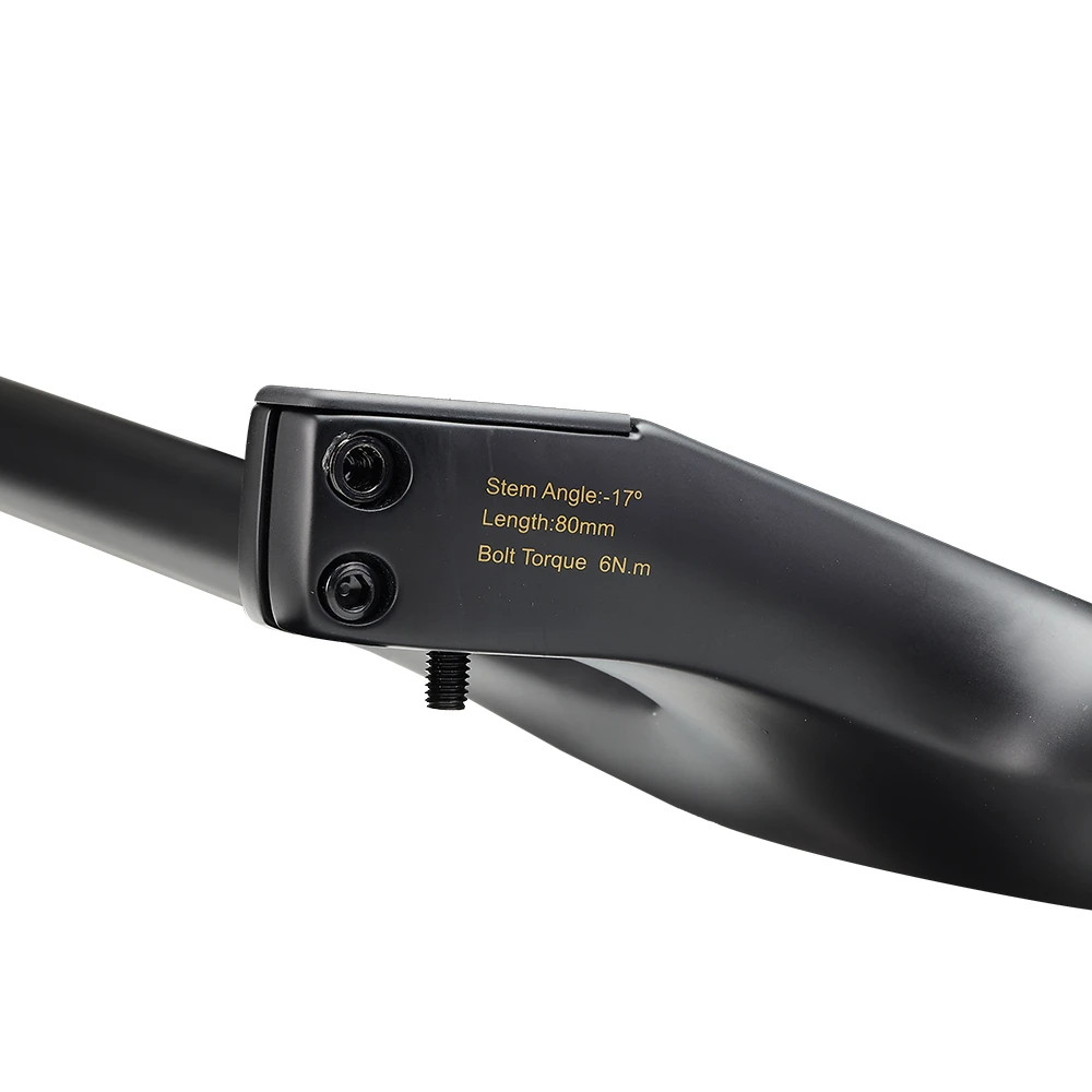 Utralight Full Carbon Fiber MTB Bicycle Integrated Handlebar -17 Degree 740mm