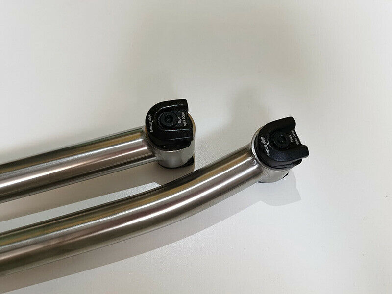 27.2 30.9 31.6 Titanium Bicycle Seatpost MTB Bike Ti Setback Seatpost 350/400mm