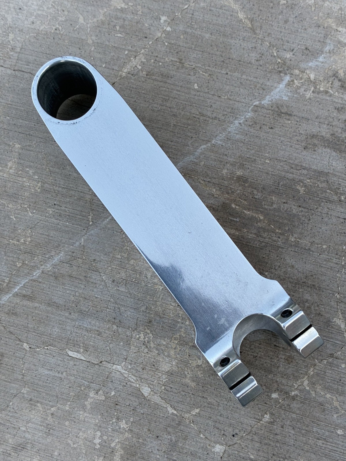 NOS Kooka CNC Machined Alloy 1″ Threadless Stem | 25.4×135 mm / Silver Ano