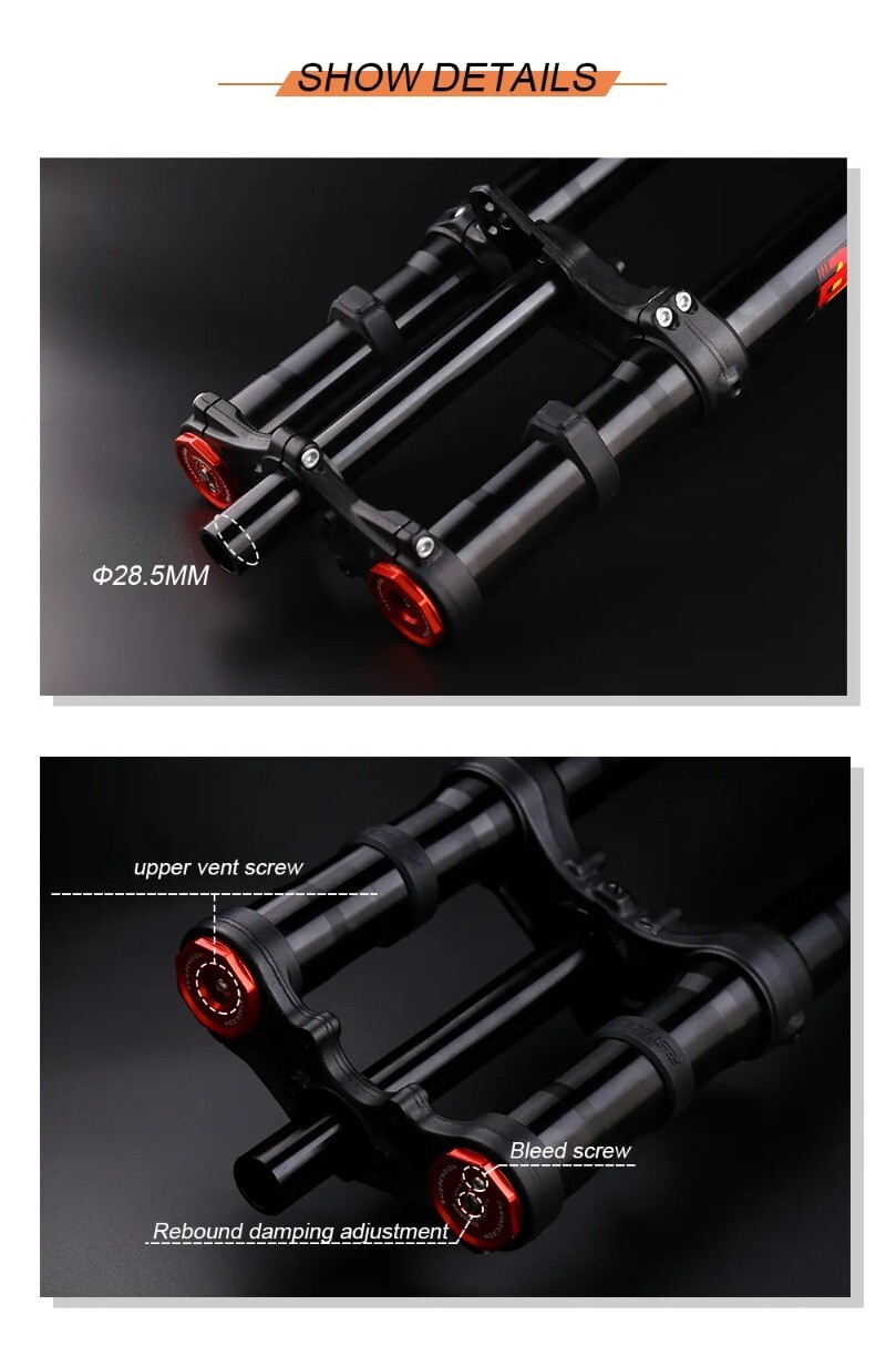 26/27.5/29″ MTB Bike Suspension Inverted Fork Oil Gas Fork Bicycle Downhill Fork