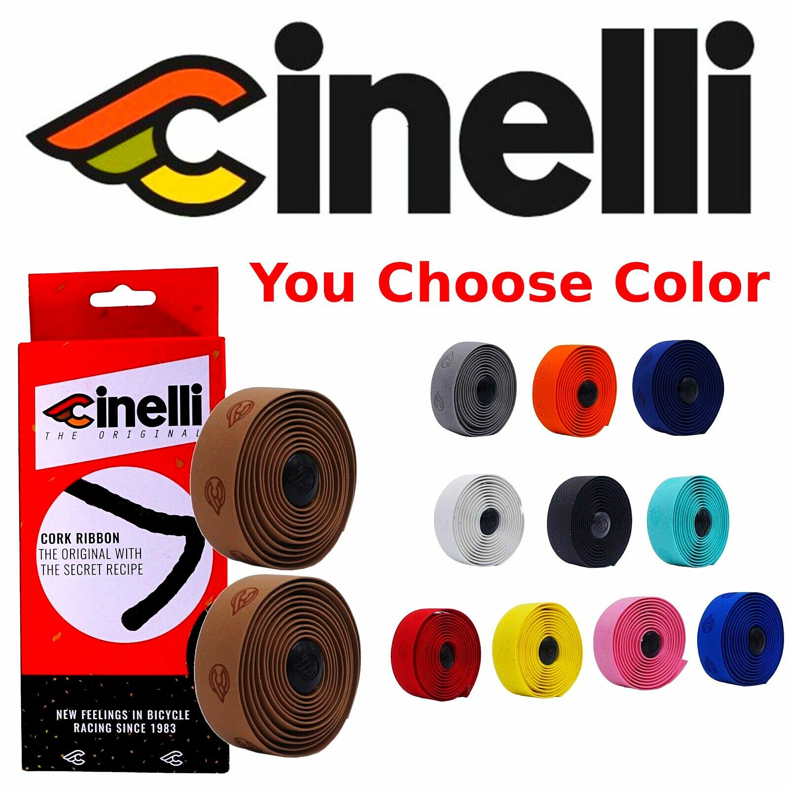 Cinelli Original Cork Ribbon Bike Wrap Handlebar Tape Choose Your Color