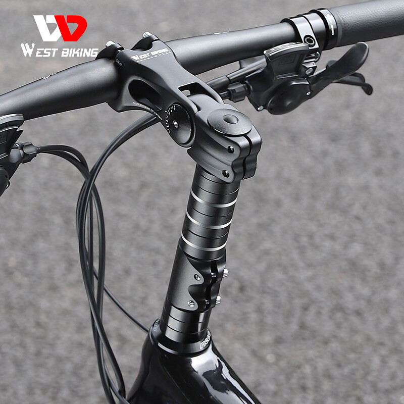 WEST BIKING Bike Fork Stem Extender Bicycle Handlebar Riser Extension Adapter