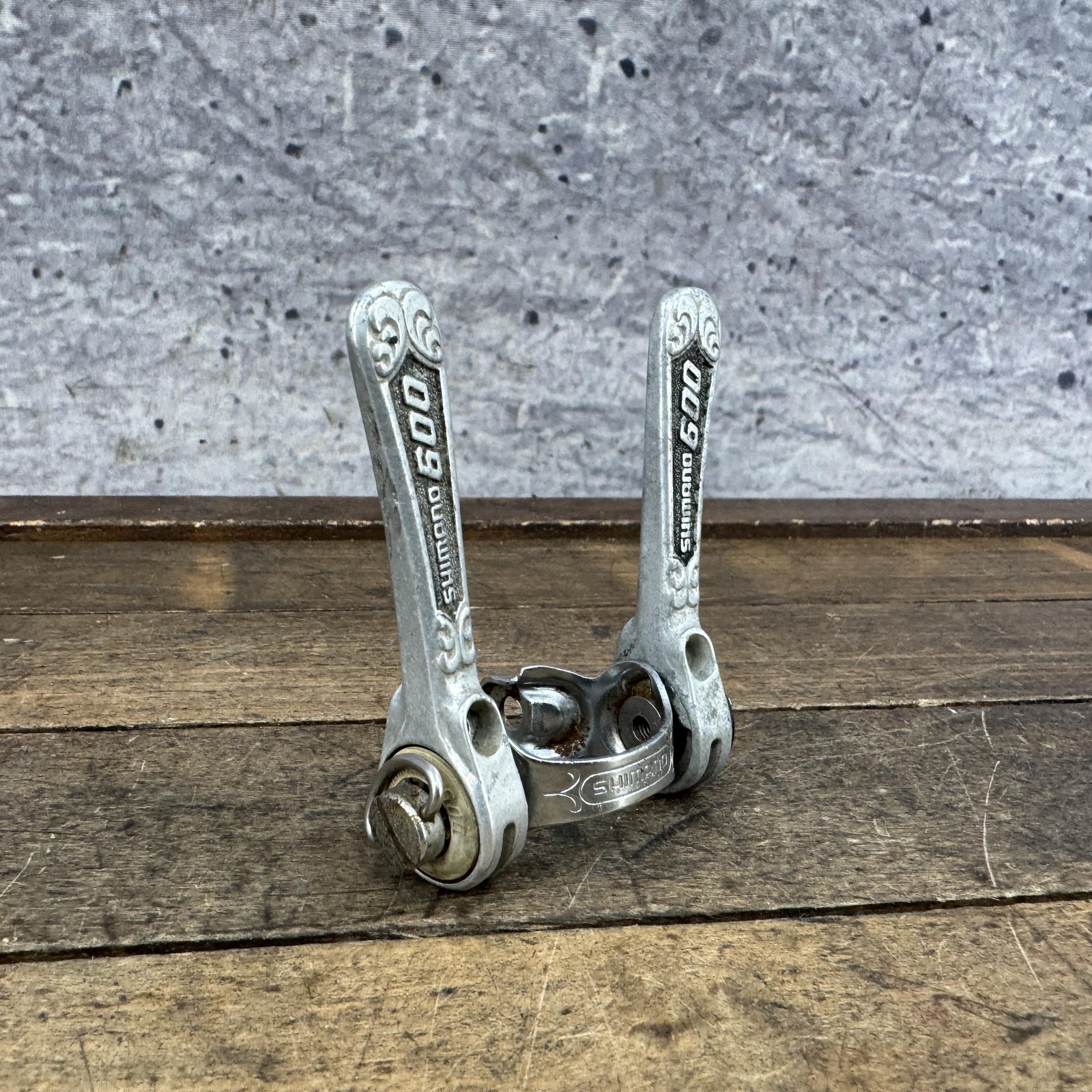 Vintage Shimano 600 Arabesque Downtube Friction Shifter Clamp On Road Japan