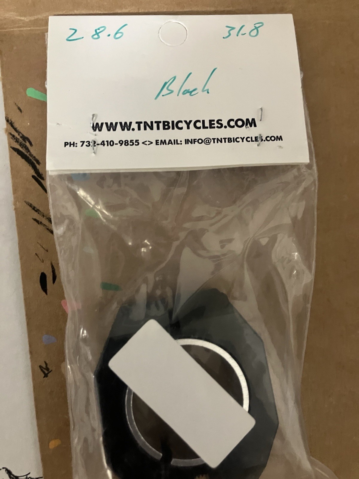 TNT Bmx Seat Clamp 28.6MM/31.8MM Black Double Clamp