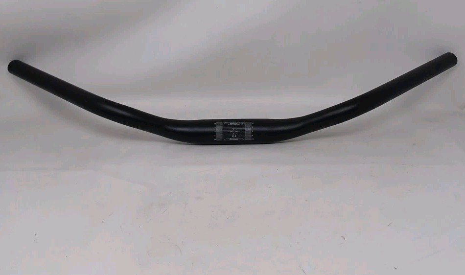 Aluminum Alloy Low Riser Handlebar 640mm Length 25.4/31.8mm Black